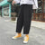 M-5XL Plus Size Japanese Style Loose Mens Spring New Korean Casual Pants with Elastic Waist  in Men&#39;s Wide Leg Pants Black 5XL