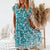 Women Floral Print Dress Summer Ruffle Short Sleeve O Neck Ruffle Mini Beach Dress Casual Loose Office Lady Elegant Vestidos