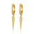 BOAKO 2021 Trend Silver Gold Color Spike Hoop Earrings for Women Punk Zircon Crystal Small Loop Earring Fashion Jewelry Gifts
