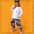 Boys Hip Hop Top Cargo Pants Girls Sweatshirt Graffiti Joggers Clothes Set Kids Street Dance Wear Child Jazz Costume Streetwear