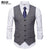 Fashion Suit Vest Men Formal Dress Vest Colete Masculino Herringbone Gilet Fitness Sleeveless Jacket Wedding Waistcoat Men XXL