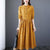New 2022 Autumn Women&#39;s Dress Floral Print Casual Loose Fashion Cotton Linen Long Sleeve Elegant Ladies Dresses Blue Yellow