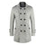 FOJAGANTO Men&#39;s Spring Autumn Woolen Coat Solid Color Casual Youth Slim Fit Lapel Wool Coat Grey Double Breasted Wool Coat Men