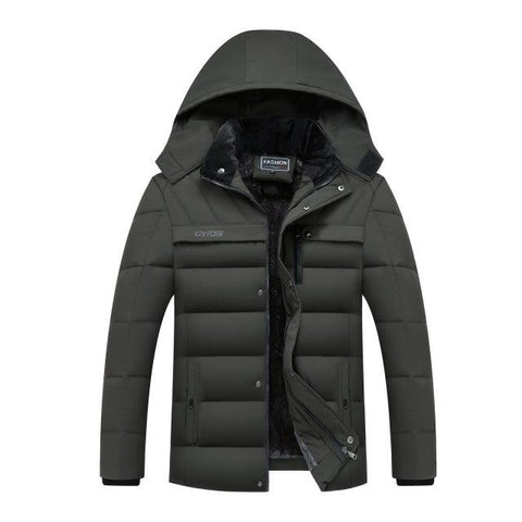 Thick Warm Winter Parka Men Fleece Hooded Men Winter Jacket Coat Military Cargo Jackets Mens Plus Size 8XL Velvet Warm Coat - ElitShop