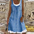 Casual Loose Dress Vintage Print Plus Size Tank Dress Summer Boho Patchwork Sleeveless Mini Dress Female Party Beach Dresses