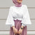 Women&#39;s Islamic Clothing Autumn Blouses ZANZEA 2022 Fashion High Waist Muslim Top Puff Sleeve Blusas Oversize Turkey Hijab Tunic