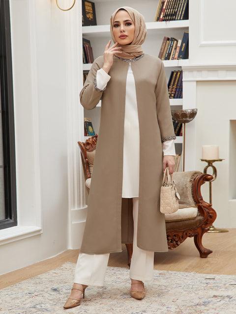 Hijab Suit 3 Piece Set Muslim Dress Islamic Women&#39;s Clothing New Season High Quality Made in Turkey Plus Size Combines Elegant - ElitShop