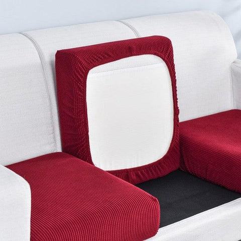 Thick 1pc Jacquard Sofa Seat Cushion Cover Chair Cover Stretch Removable Sofa Cover 1/2/3/4 Seat Polar Fleece Sofa Protector - ElitShop