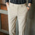 New Men Non-iron fabric Dress Pants Slim Straight Black White Casual Suit Pants Male Business Little Feet Suit pants