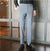 New Men Non-iron fabric Dress Pants Slim Straight Black White Casual Suit Pants Male Business Little Feet Suit pants
