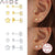 AIDE 3PC 925 Sterling Silver Star Triangle Stud Earrings Women Glossy Geometric Diamond Earrings Korean Gold Jewelry Wholesale