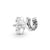 Sterling Silver 925 Heart CZ Cubic Zircon Round Daisy Flower Trio Stud Earrings For Women Silver S925 Original Fashion Jewelry