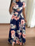 Women Summer Long Dress 2022 Casual Long Sleeve Boho Floral Print Maxi Dress Turtleneck Bandage Elegant Party Dresses Vestidos