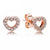 New S925 Pandora Earring Pave Heart Timeless Elegance Enchanted Crown Signature Earring For Women Jewelry Gift