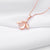 New women&#39;s rose gold pink spar angel pendant temperament necklace fashion trend jewelry gift XL048
