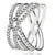 Original 925 Sterling Silver Lavish Sparkle Cosmic Lines Angel Wings Feathers Leaves Ring For Women Gift Pandora DIY Jewelry