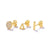 CANNER Multi-size Hoop Earring 18K Gold Plated Piercing Aretes for Women Moon Star Flower Heart Geometry Piercings Jewerly