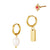 CANNER Multi-size Hoop Earring 18K Gold Plated Piercing Aretes for Women Moon Star Flower Heart Geometry Piercings Jewerly