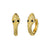 AIDE Small Serpentine Snake Tassel Earrings Gold Color Snake Circle Earrings For Women Punk Animal Earrings Jewelry