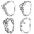 Original 925 Sterling Silver Princess Wishbone Tiara Royal Crown Chandelier Droplets Ring For Women Gift Popular DIY Jewelry