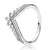 Original 925 Sterling Silver Princess Wishbone Tiara Royal Crown Chandelier Droplets Ring For Women Gift Popular DIY Jewelry