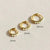 CANNER 1piece S925 Sterling Silver Hoop Earrings for Women Round Opal Earrings Zircon Piercing Earings personalized Fine Jewelry