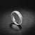 Single row zircon silver stainless steel ring couple ring Japan and South Korea ring color fast fashion jewelry engagement ring