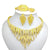 Kingdom Ma 2022 New Women Fashion Gold Color African Nigerian Beads Necklace Jewelry Set Wedding Bridesmaids Jewerly Sets