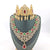 2022 New Arab Women&#39;s Wedding Jewelry Collection Hair Jewelry Queen&#39;s Crown Moroccan Women&#39;s Necklace Green Red Gem Women&#39;s Gift