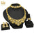 African Necklace Jewelry Sets For Women 24 K Dubai Gold Jewellery Eritrean Italian Ethiopian Bridal Bracelets Wedding Collection