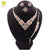 Fashion Dubai Gold Color Jewellery Sets for Women Flower Shape Necklace Earrings Bracelet Ring Wedding African Jewelry Set