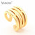 VAROLE Punk Hollow Ring Gold Color Big Minimalist Rings For Women Fashion Jewelry Party Anillos Gifts