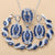 Luxurious Big Jewelry Sets Silver Color With Natural Stone CZ Blue AAA+ Wedding Accessories Dangle Earrings/Bracelet Ring