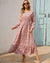 2022 Women Round Neck Long Sleeve Spring Dress Ruffle Elastic Waist Long Dresses Casual Slim Floral Print Elegant Bohe Vestidos