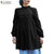 Women&#39;s Spring Solid Blusas Fashion Muslim Tops ZANZEA 2022 Female Elegant Puff Sleeve Ruffle Lace Up Button Blouse