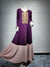 Elegant Purple Long Dress Women&#39;s Clothing For Veils Turkish Muslim Abaya Ramadan Jalabiyat Embroidery Khimar Female Robe Arabic