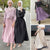Women Long Pleated Skirt Abaya Muslim High Waist Satin Maxi Skirt Turkish Islamic Skirts For Women Clothing Jupe Loose Casual