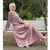 Women Long Pleated Skirt Abaya Muslim High Waist Satin Maxi Skirt Turkish Islamic Skirts For Women Clothing Jupe Loose Casual