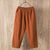 Lucyever Oversize Casual Cotton Linen Pants Women 2022 Spring Summer Elastic Waist Ankle Pants Woman Solid Color Harem Trousers