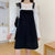 Women Summer Clothing 2021 Short Denim Skirt with Straps Dress High Waist Jean Skirt Midi Casual Sundresses Korean Style Tanks