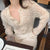 French Style Mmohair Autumn New Thin Knitwear Hollow Long Sleeve Pearl Buttons Knitted Sweater Cardigan 2022 Elegant Women Tops