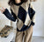 Autumn Pullovers Women Argyle Knitting Spring Sweater Ulzzang Daily Long Sleeve O-Neck Jumper Female Soft Street Wear Popular