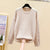 period and the new 2021 sets loose dress hollow out western style render thin sweater knit shirt long sleeve blouse
