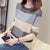 Spring Summer New knit Sweater Women Korean Matching Loose Striped Long-Sleeve Bottoming Pullover Thin Tops Female