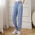 Rimocy 2022 Spring Blue Loose Harem Jeans Women Elastic High Waist Casual Pants Woman Streetwear Denim Long Trousers Female 2XL