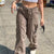 Women Casual Cargo Pants Long straight trousers 2022 Fashion y2k Low waist with multiple pockets jeans summer hot sale Outerwear