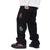 Cyber Y2k pants Letter embroidery personality all-match black jeans men and women loose wide-leg pant hip-hop mopping trousers