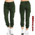 2022 new women&#39;s multi bag work clothes casual pants elastic waist tether pants streetwear women