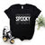spooky Print Women Tshirts Cotton Casual Funny t Shirt For Lady Yong Girl Top Tee Hipster FS-527