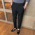 Black/Gray Spring Summer Simple Embroidery Business Men Clothing Formal Wear Suit Pants Dress Slim Fit Casual Office Trousers 36